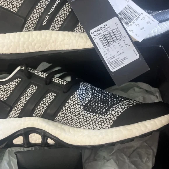 Adidas Y-3 Yohji Yamamoto Pure Boost White Black Gray CP9888  display picture 3